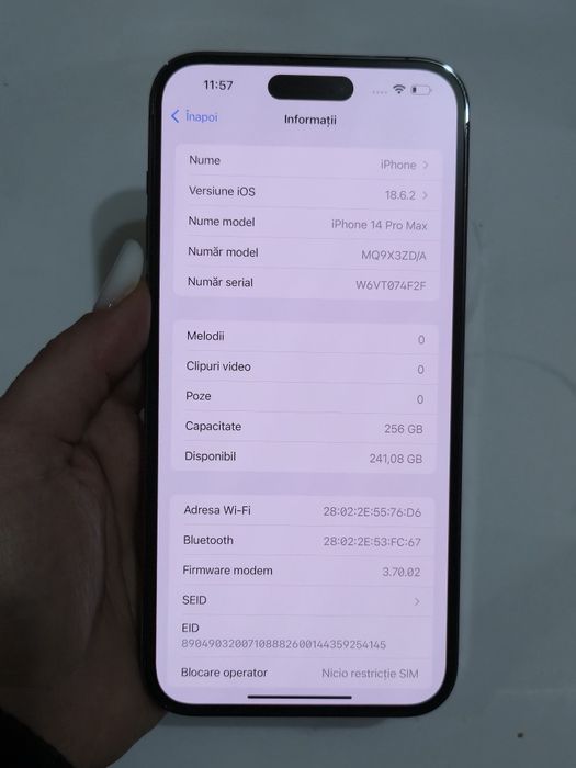 Vand/schimb iPhone 14 Pro max 256gb
