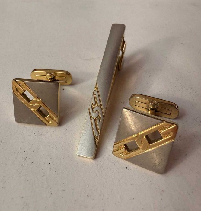 Set accesorii de lux Givenchy - Butoni si ac pentru cravata