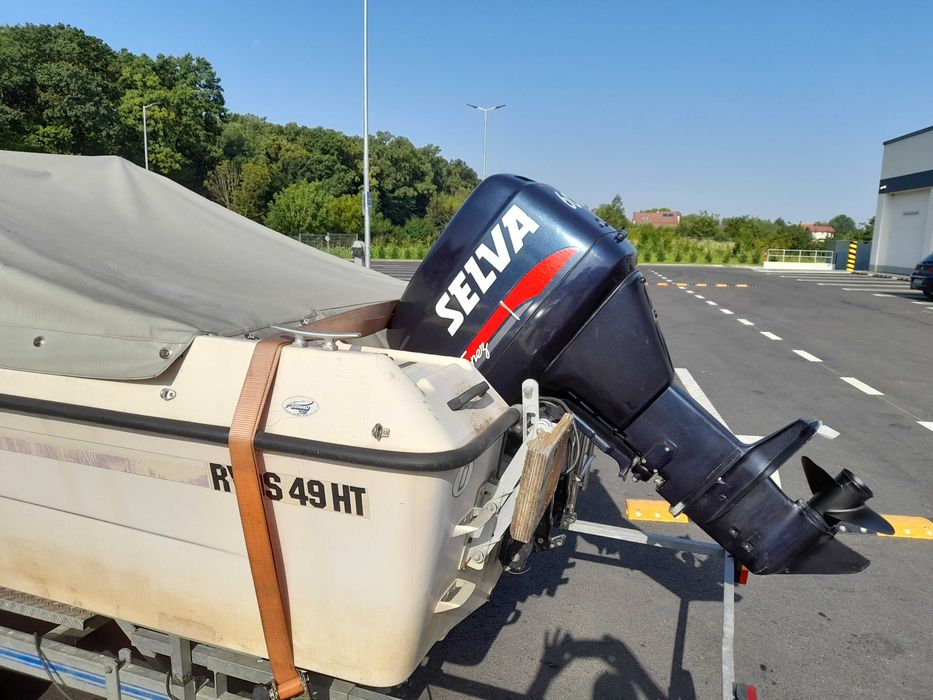 Barca fibra  +  Motor 60 CP