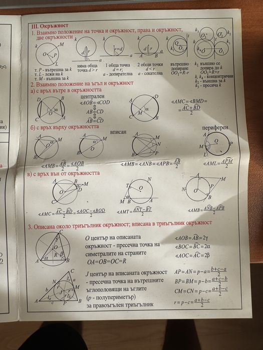 Помщни средства по математика