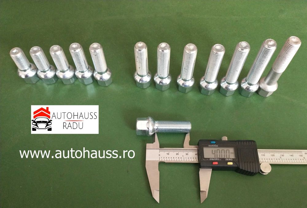 Prezoane VW Audi Mercedes M14 x 1,5 filet 40 mm Total 60 mm cap Raza