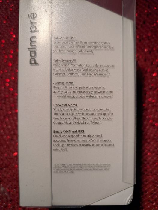 Palm Pre WebOS smartphone