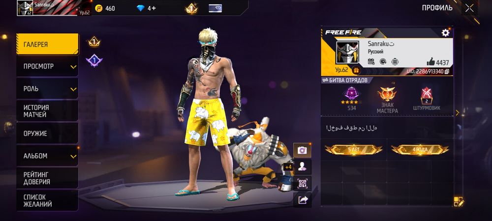 Фре фаер  аккаунт