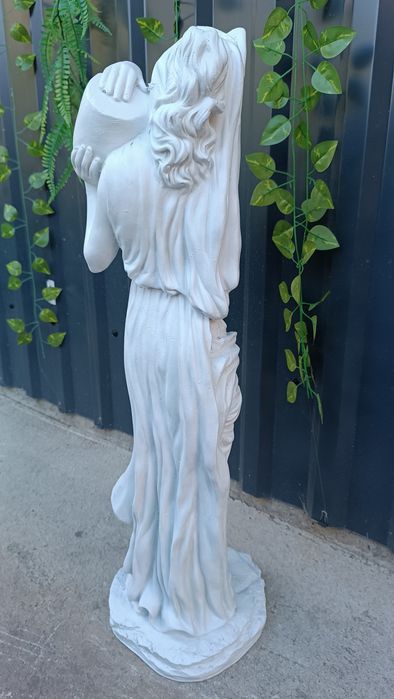 Statuie decorativă din marmură turnată – Femeie cu urcior – 72 cm (Interior / Exterior) - NOUĂ
