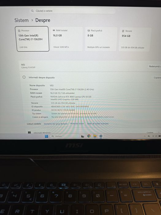 MSI Cyborg 15 A13V laptop gaming