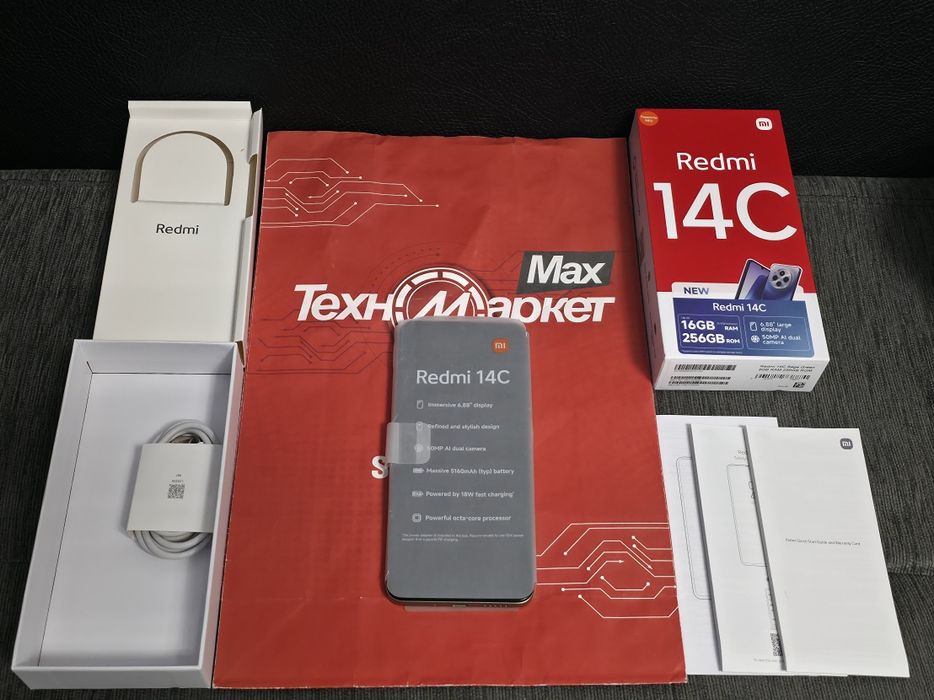 ***КАТО НОВ 256GB Xiaomi Redmi 14C | 14 C Техномаркет Гаранция 2027