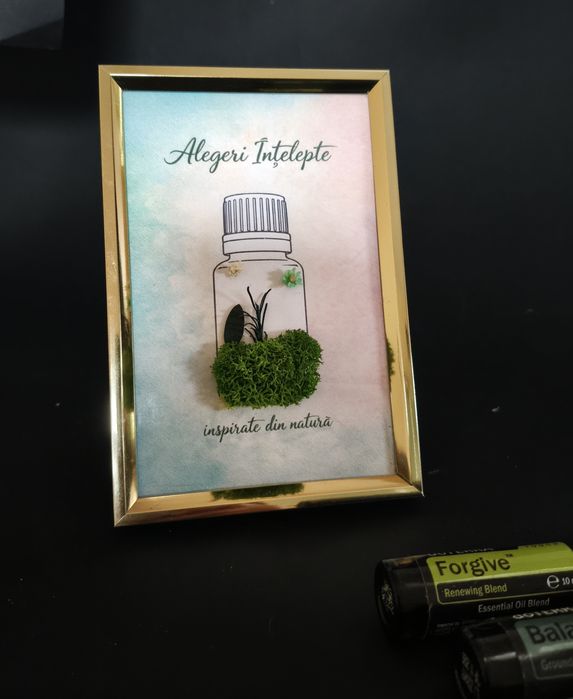 Tablou sticla ulei esential