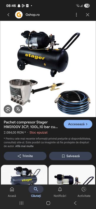 Compresor 12 .5. Nou