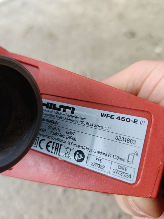 Șlefuitor Orbital Hilti 2024 WFE 450-E
