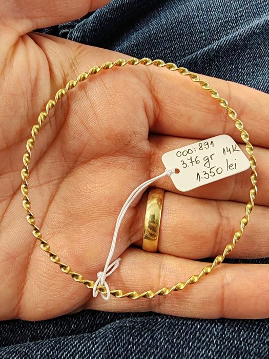 Brățară damă Aur 14k Gr 3,76 cod unic 891