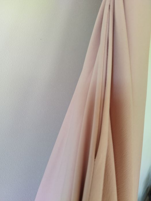 Rochie ocazie din tafta culoare roz pal cu buzunare S-M micuț