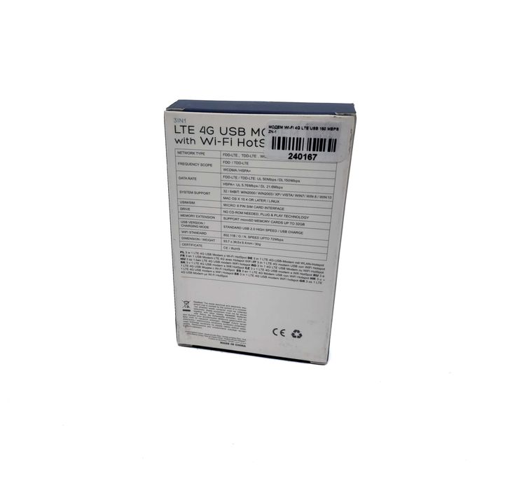 4G LTE USB модем ZN-1 с Wi-Fi 150Mbps