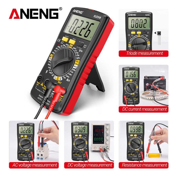 Професионален цифров мултицет Aneng SZ08 Ултратънък НОВ
