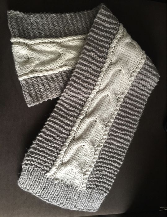 Шарф теплый длинный