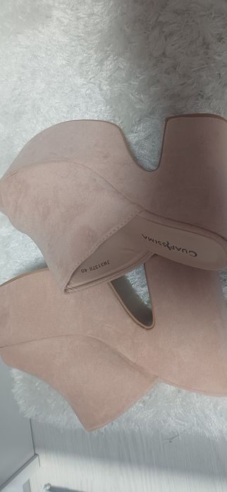 Дамски отворени чехли набук чисто нови