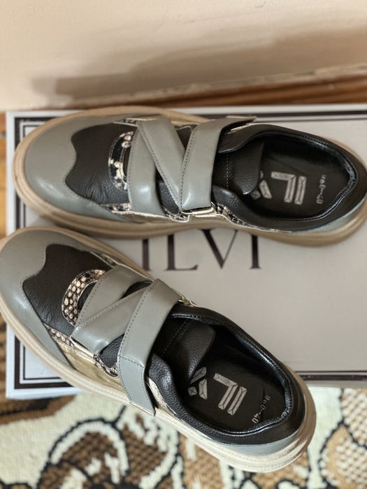 Кожаные кеды весна-осень