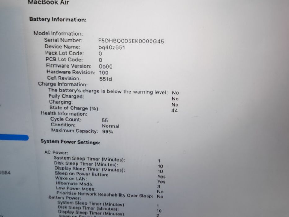 Macbook Air 13" M4 16 GB RAM 256 GB SSD Гаранция