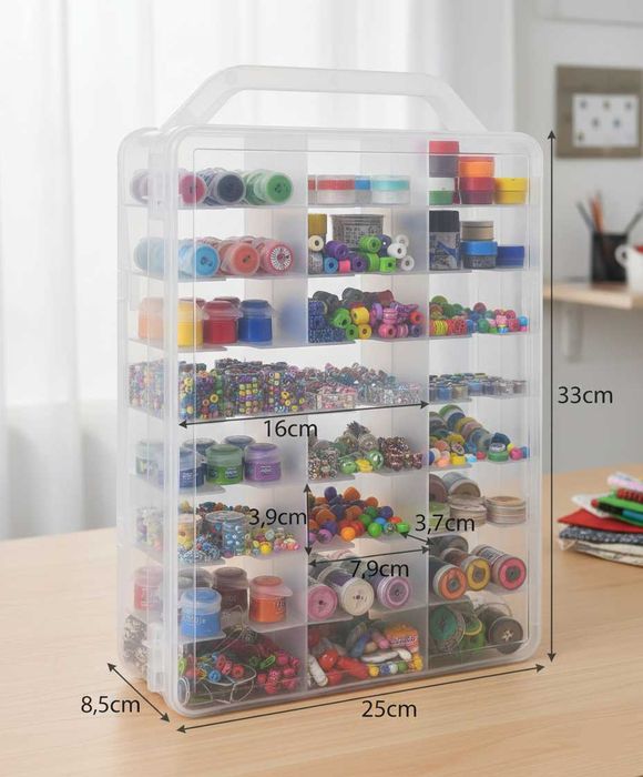Cutie depozitare masinute 46 compartimente Organizator masini jucarie
