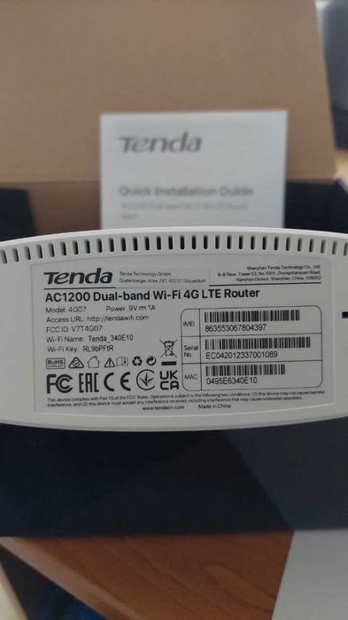 Tenda 4G09 рутер AC1200 4G+Cat6 мобилен Wi-Fi
