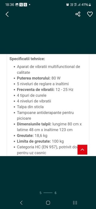 Aparat anticelulitic si vibromasaj Rexabelt