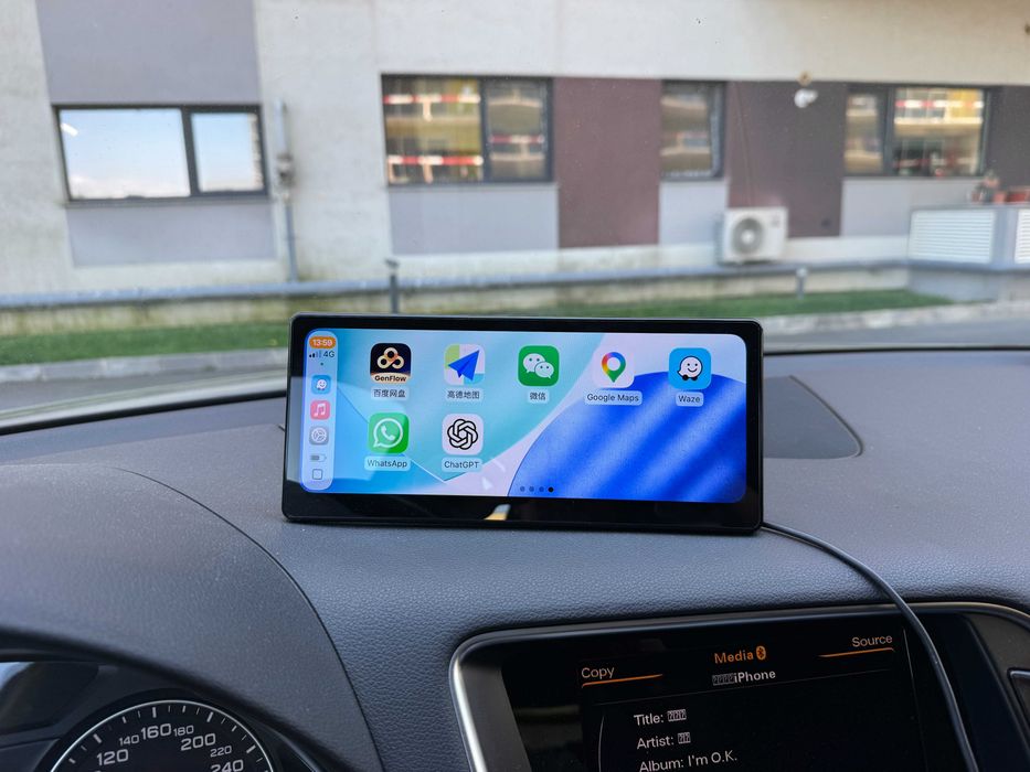 Display Auto Wireless Apple CarPlay 8.9" Full HD 1920×720 – Bluetooth, FM, AUX