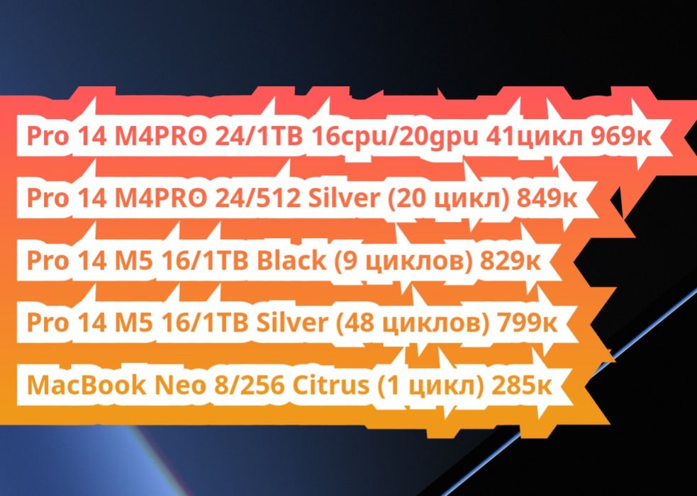 MacBook Air/Pro M3PRO/M4PRO/M5
