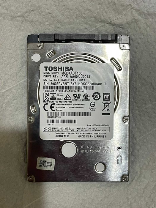Накопительный диск HDD 1 Тб, 2.5 дюйма