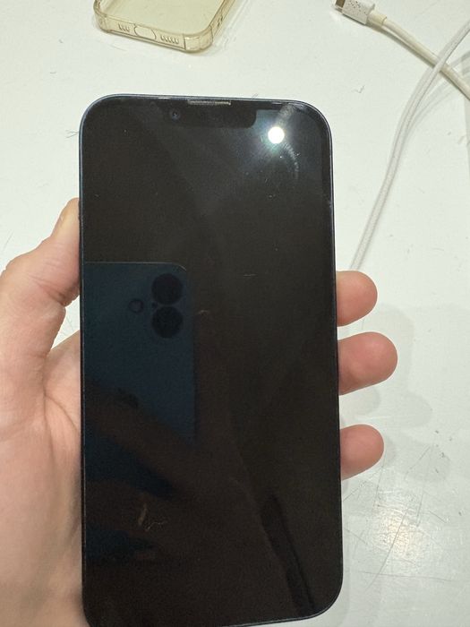 14 айфон, 128 гб ,темно -синий