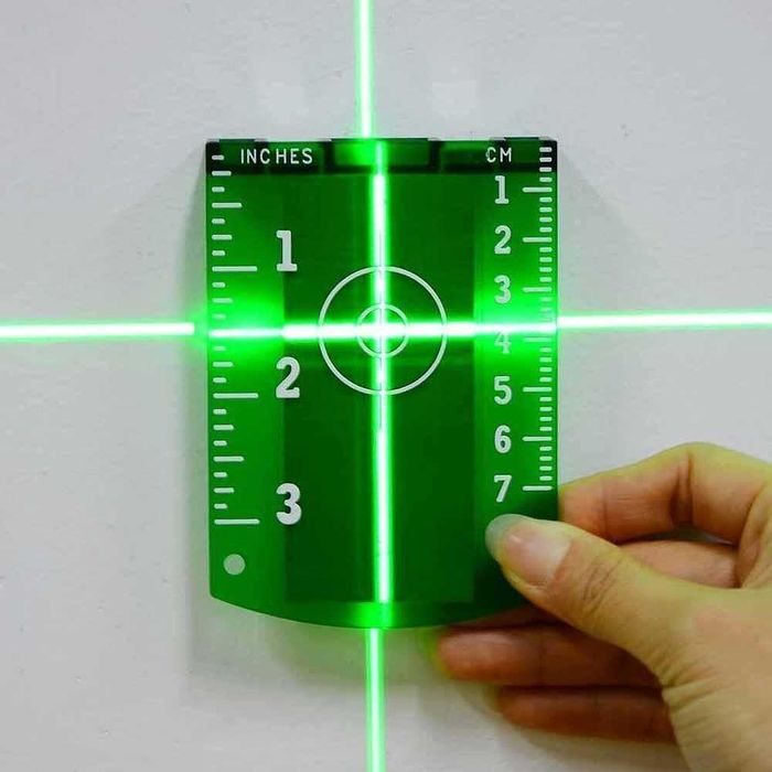 Магнитна мишена за лазерен нивелир, зелена, 9.8x7 см, BIGSTREN