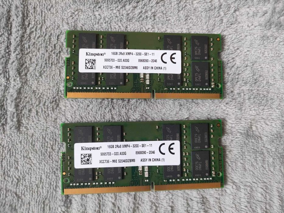2 x 16GB DDR4 RAM (SDRAM) Kingston 3200 MHz (PC4-25600)