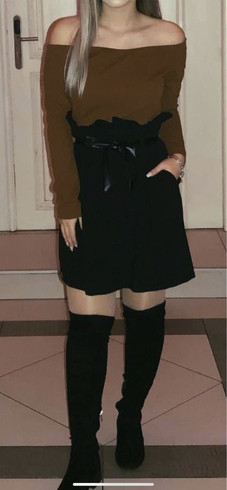 Rochie BSB XS maro+negru