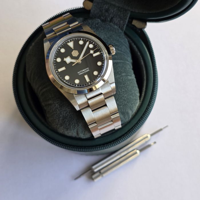 Ceas automatic San Martin SN021 Explorer safir PT5000