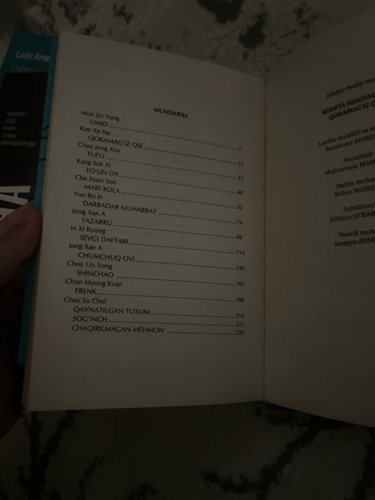 Kitob: Koreya hikoyalari sotiladi