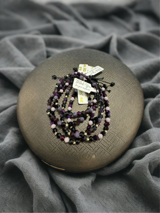 Bratara reglabila cu bilute de aur 14 k