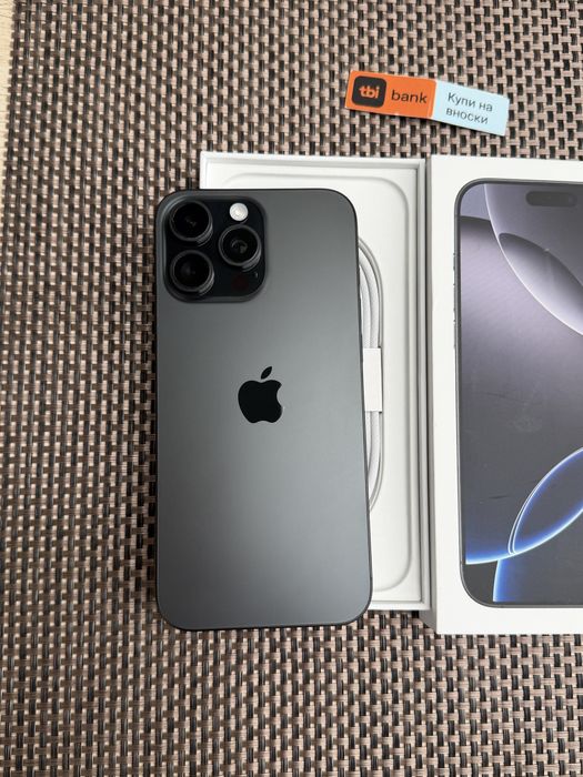 НОВ! 512Gb*ЛИЗИНГ* iPhone 16 Pro Max Black Titanium / Гаранция