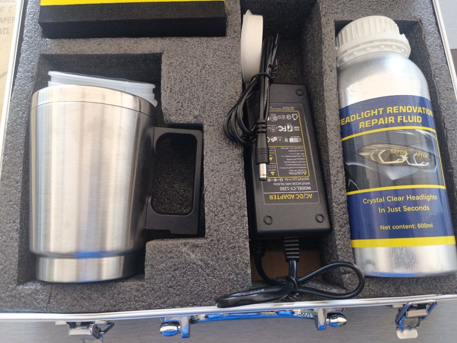 Професионален комплект за полиране и възтановяване на фарове - ПРЕМИУМ КАЧЕСТВО