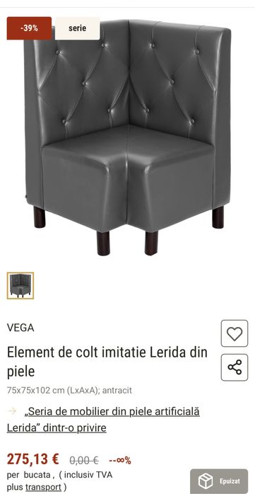 Canapea / canapea 2 locuri