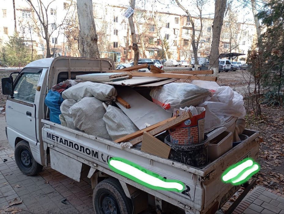 Мусор ташиш олиб кетиш хизмвти