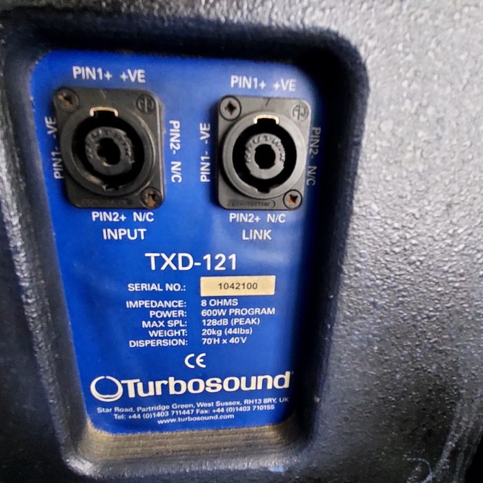 Vând boxe turbo sound txd 121