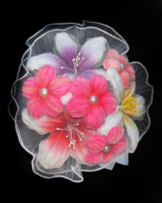 Букет из пушистой проволоки