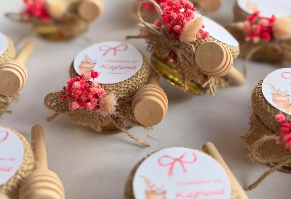 Подаръци за гости- сватба, погача, кръщене, рожден ден, бал