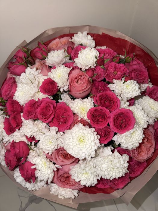 Свежий объемный букет