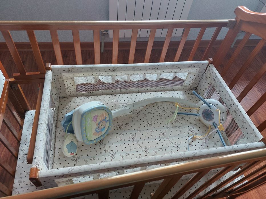 манежка детская с люлькой