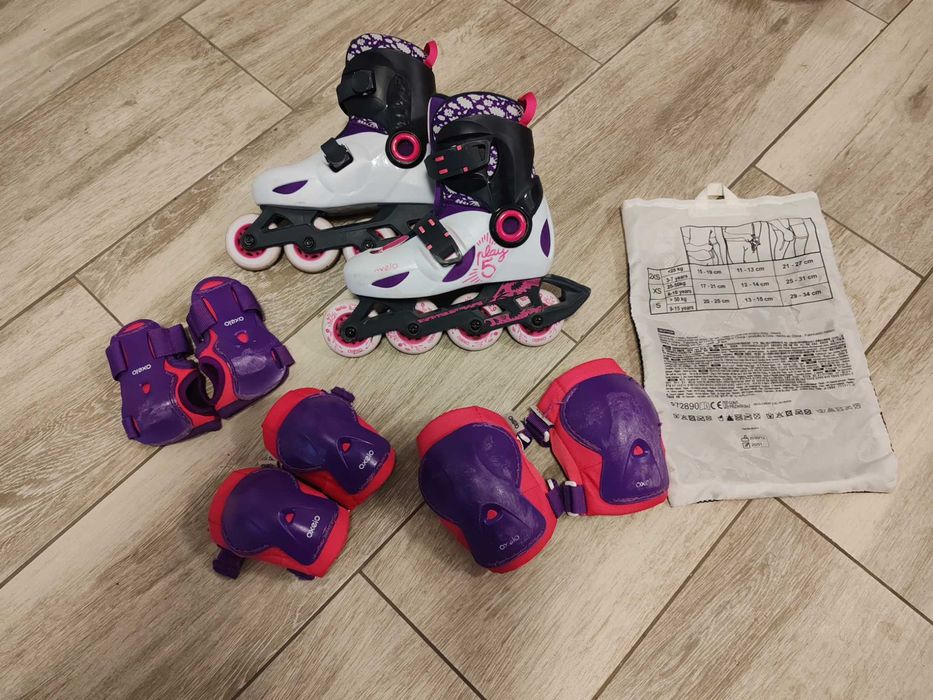 Role Fete Oxelo (Decathlon) Marimea 28-30+Set Aparatori Oxelo 3-7 ani