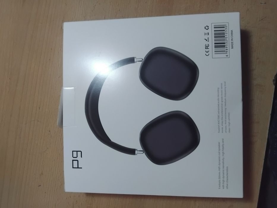 Наушники, черные, P9