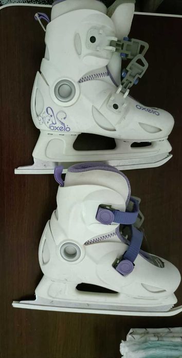 Patine Oxelo Decathlon, mărimea 37, alb cu mov