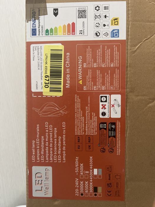 Vand lustra led