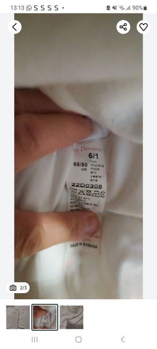 Haine bebe 6 9 luni, cadita, saci de dormit