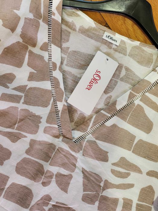 Rochie din in 100%,Oliver,delicata si răcoroasă,  marimea M-L