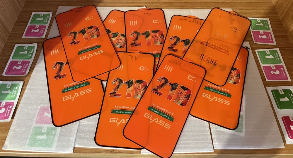 Vand folie sticla fullscreen 21D Iphone Xs Max,11,12,13,14,15 Pro Max